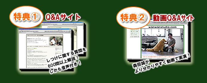 森田誠さんの犬しつけDVD 特典紹介画像